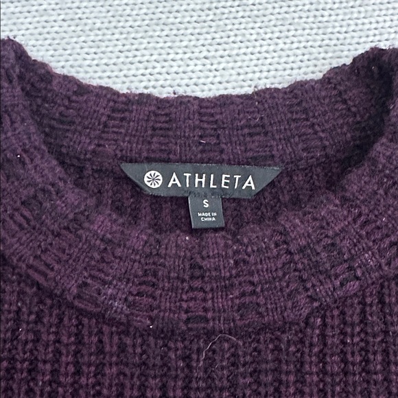 Athleta Wool/Cashmere Sweater Purple Size Small - Picture 2 of 7